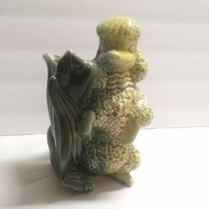 1950's Hulls Ceramic Poodle Dog Planter Vase